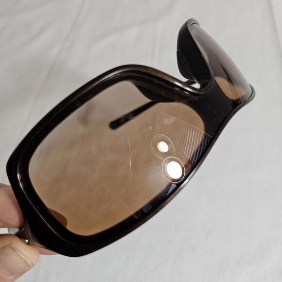 Oakley Sunglasses Break Up Brown/Burgandy Square Frames with Brown Lenses - Picture 6 of 9